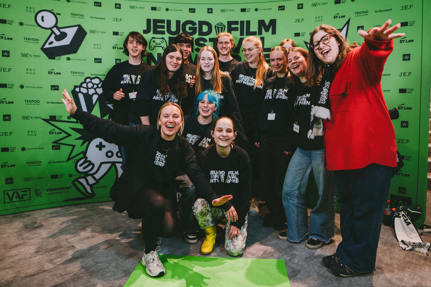 2024 Jeugdfilmfestival Antwerpen vrijwilligers foto 